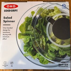 Brand new in box large salad spinner 6.22QT white